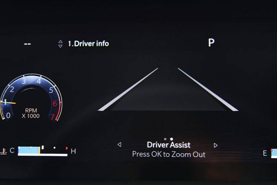 Instrumentation console on start-up Image of Grand Cherokee