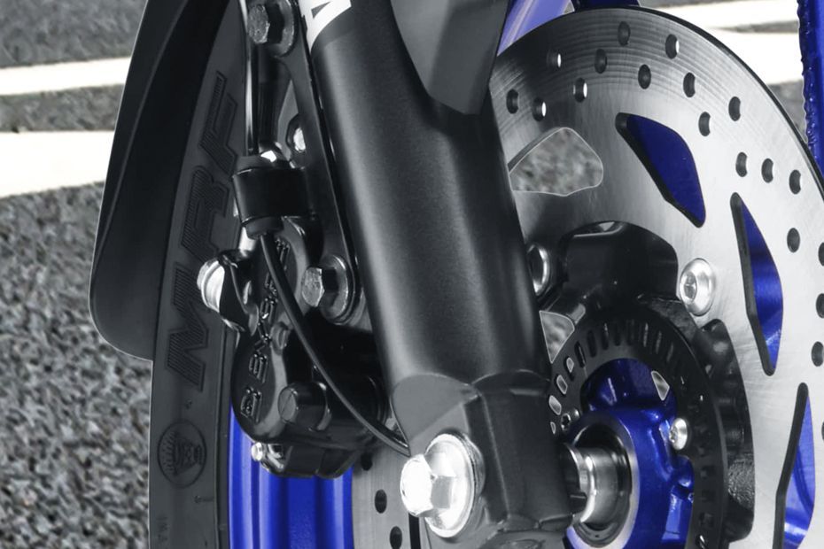 Front Brake View of FZS-FI V4