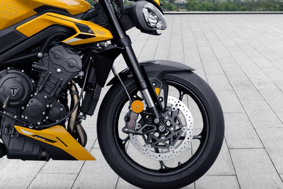 Front Tyre View of Street Triple