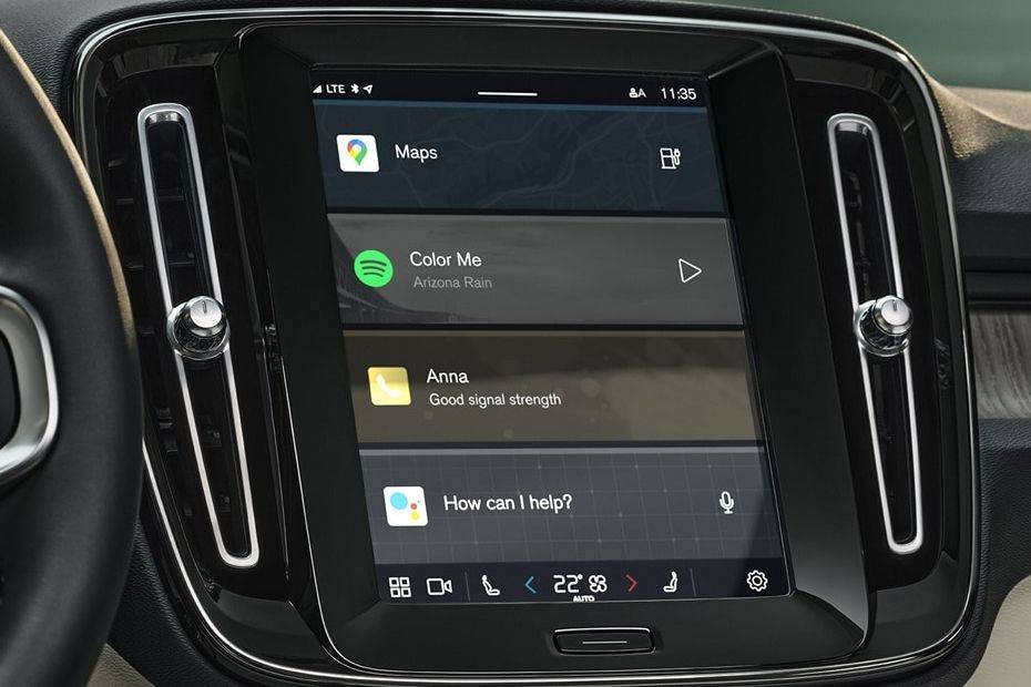 Infotainment System Main Menu Image of XC40