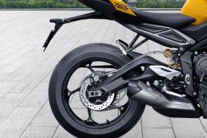 Rear Tyre View of Street Triple