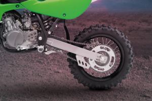 Rear Tyre View of KX65