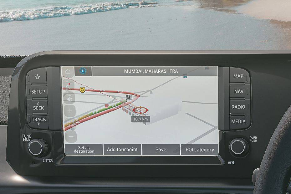 Infotainment System Main Menu Image of Exter