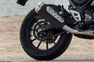 Rear Tyre View of Scrambler 400X