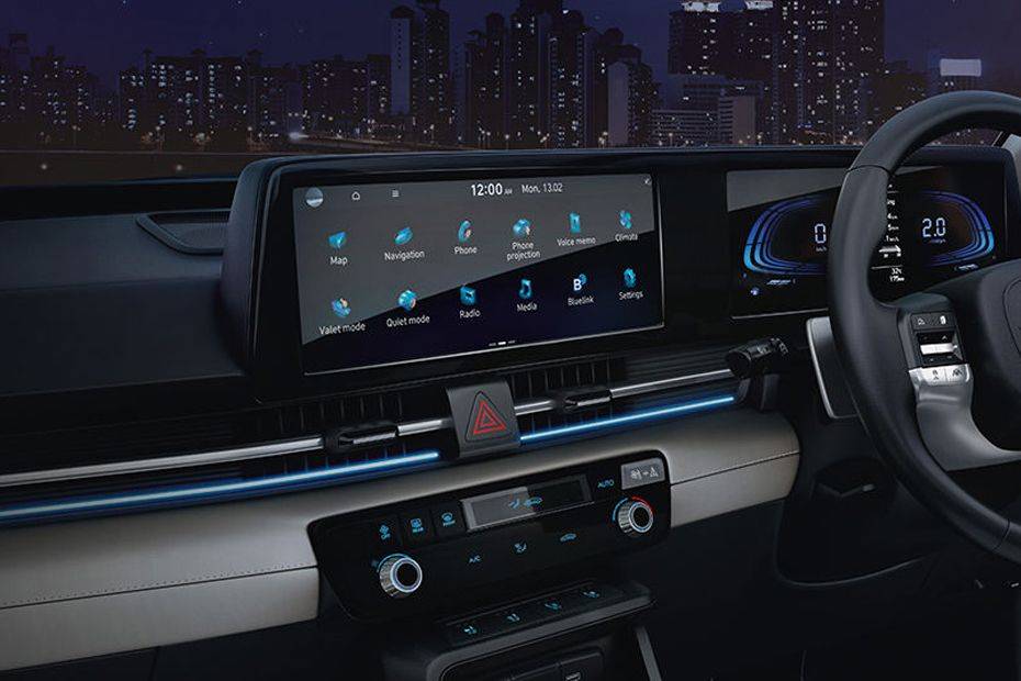 Infotainment System Main Menu Image of Verna