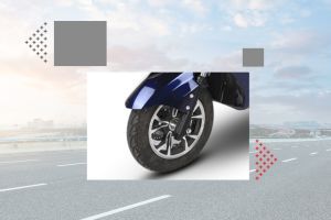 Front Tyre View of e-Sprinto