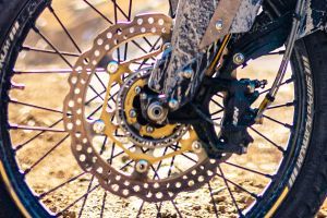 Front Brake View of Himalayan Electric