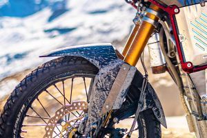 Front Mudguard & Suspension of Himalayan Electric
