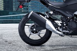 Rear Tyre View of Z500