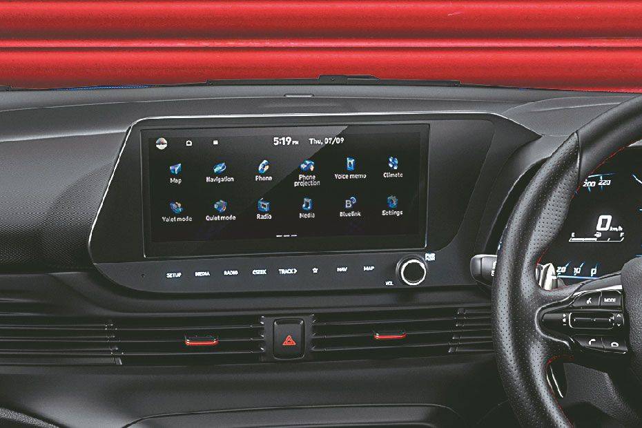 Infotainment System Main Menu Image of i20 N-Line