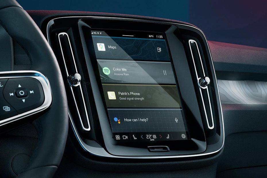 Infotainment System Main Menu Image of C40 Recharge