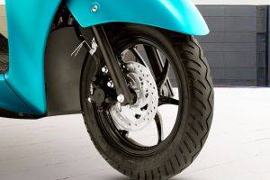 Front Brake View of Fascino 125 Fi Hybrid