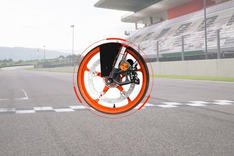 Front Brake View of RC 390