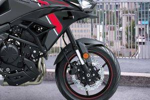 Front Mudguard & Suspension of Versys 650