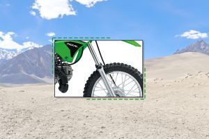 Front Suspension View of KLX110R L