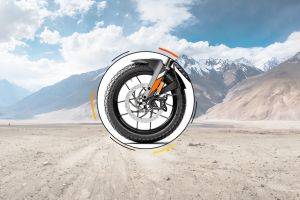 Front Tyre View of 250 Adventure