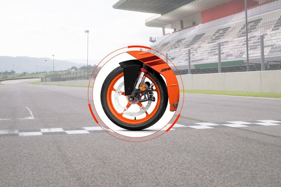Front Tyre View of RC 390