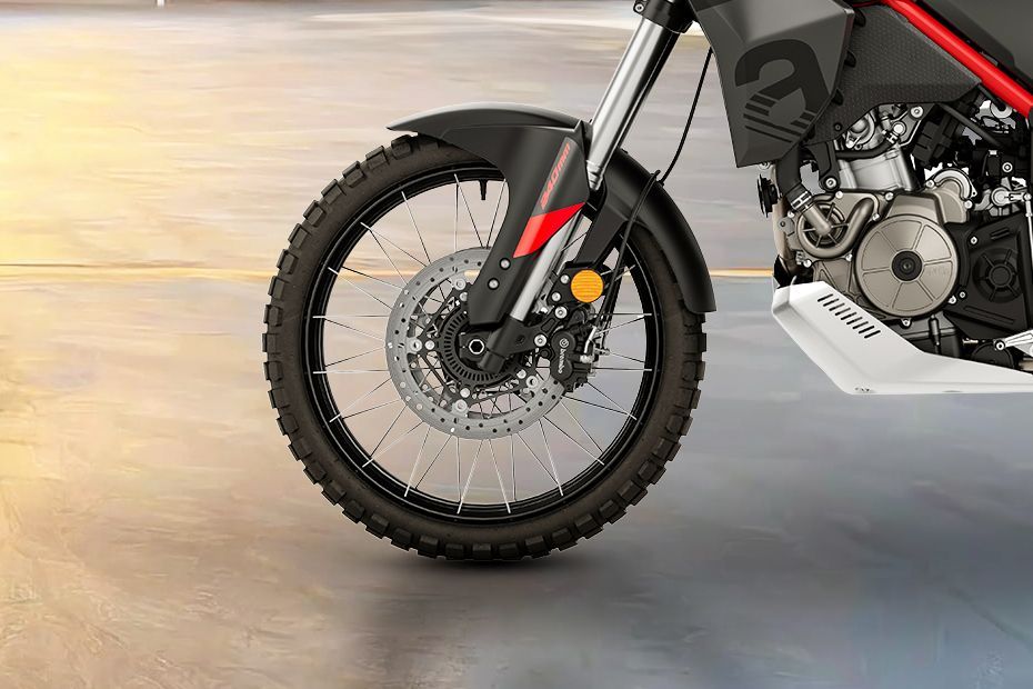 Front Tyre View of Tuareg 660