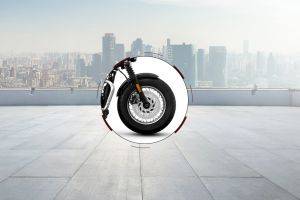 Front Tyre View of Bonneville Speedmaster