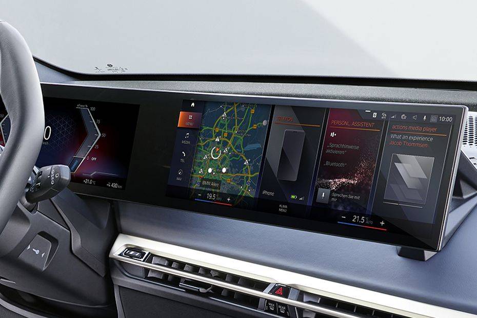 Infotainment System Main Menu Image of iX