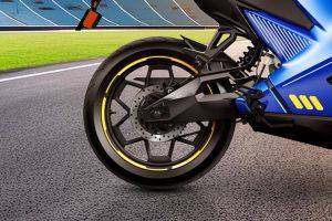 Rear Tyre View of F77