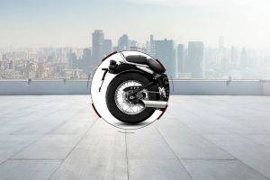 Rear Tyre View of Bonneville Speedmaster