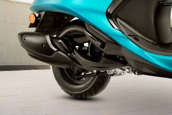 Rear Tyre View of Fascino 125 Fi Hybrid