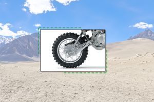 Rear Tyre View of KLX110R L