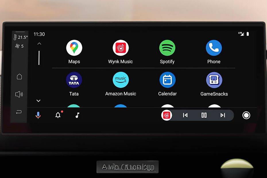 Infotainment System Main Menu Image of Curvv