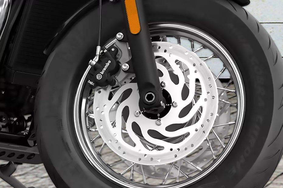 Front Brake View of Bonneville Speedmaster