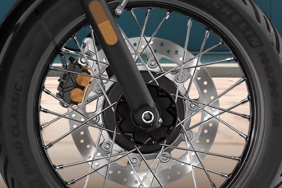 Front Brake View of Bonneville T100