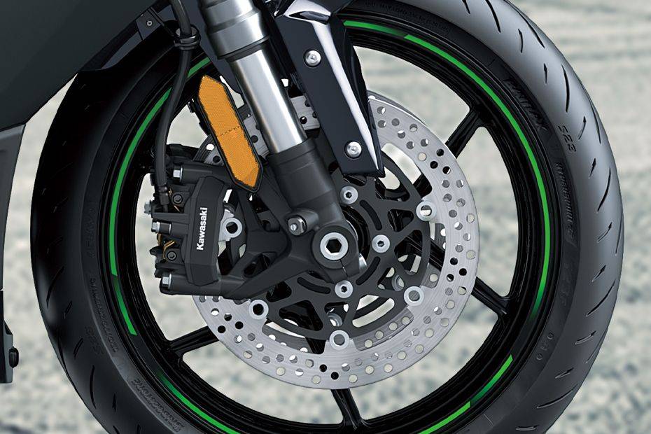 Front Brake View of Ninja 1100SX