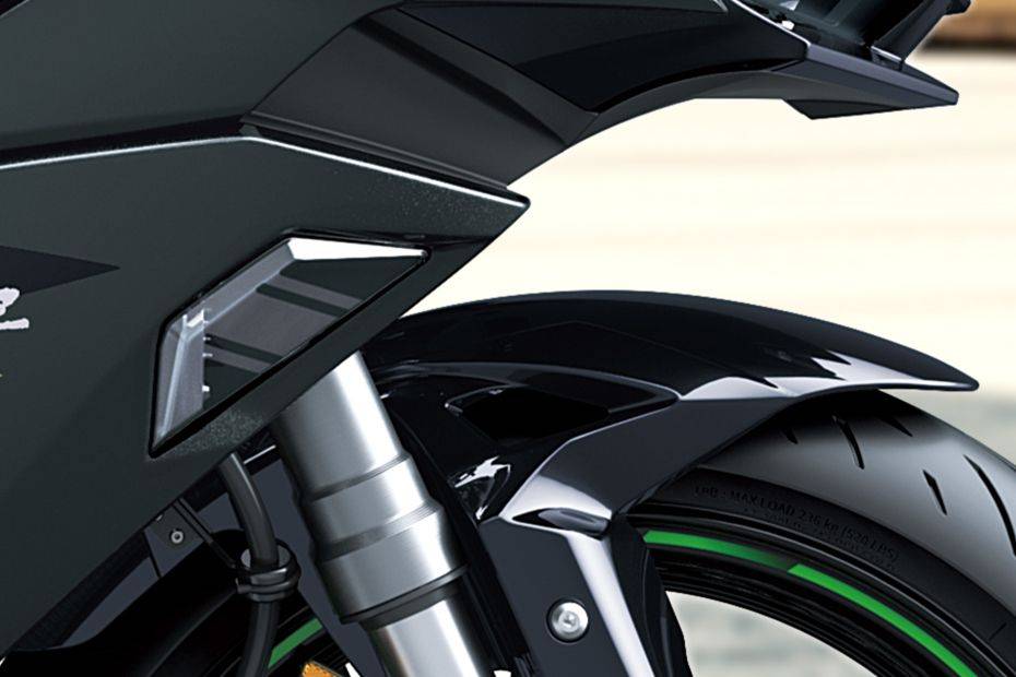 Front Suspension View of Ninja 1100SX