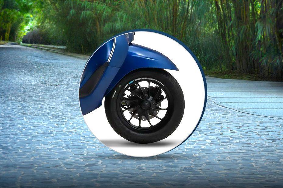 Front Tyre View of 2024 Chetak