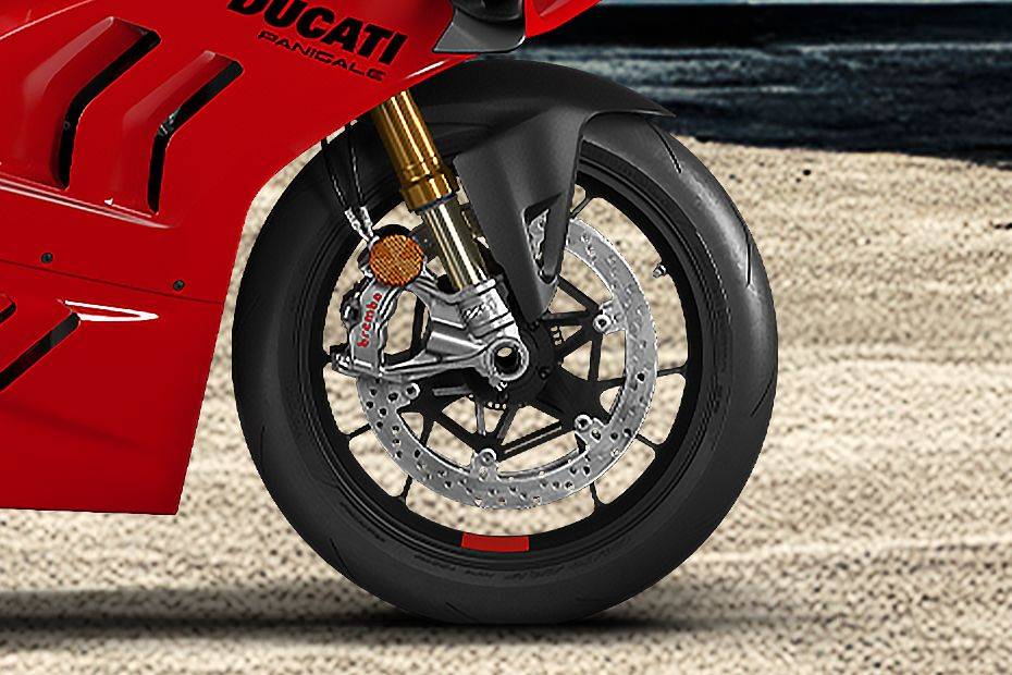 Front Tyre View of Panigale V4