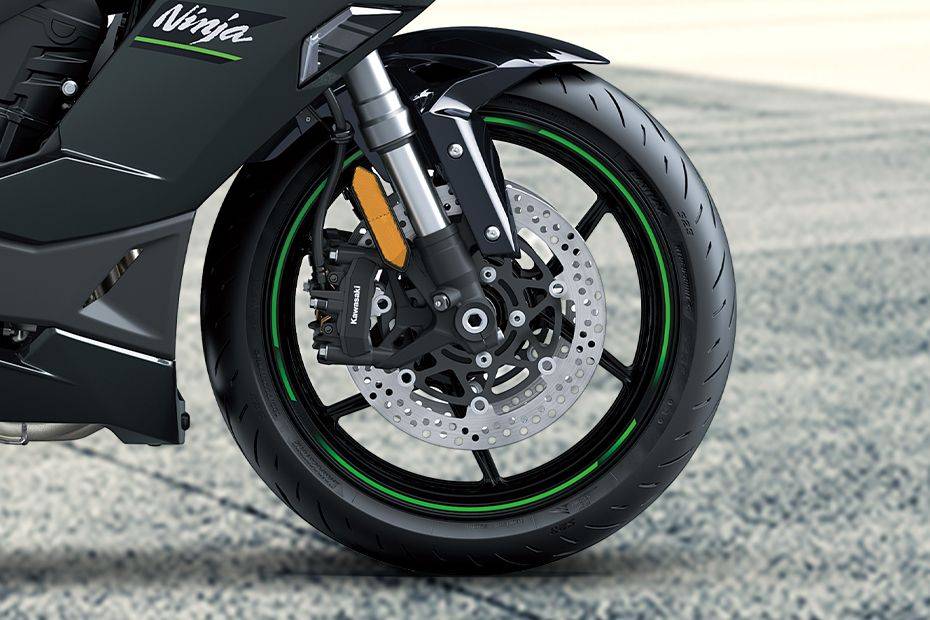 Front Tyre View of Ninja 1100SX