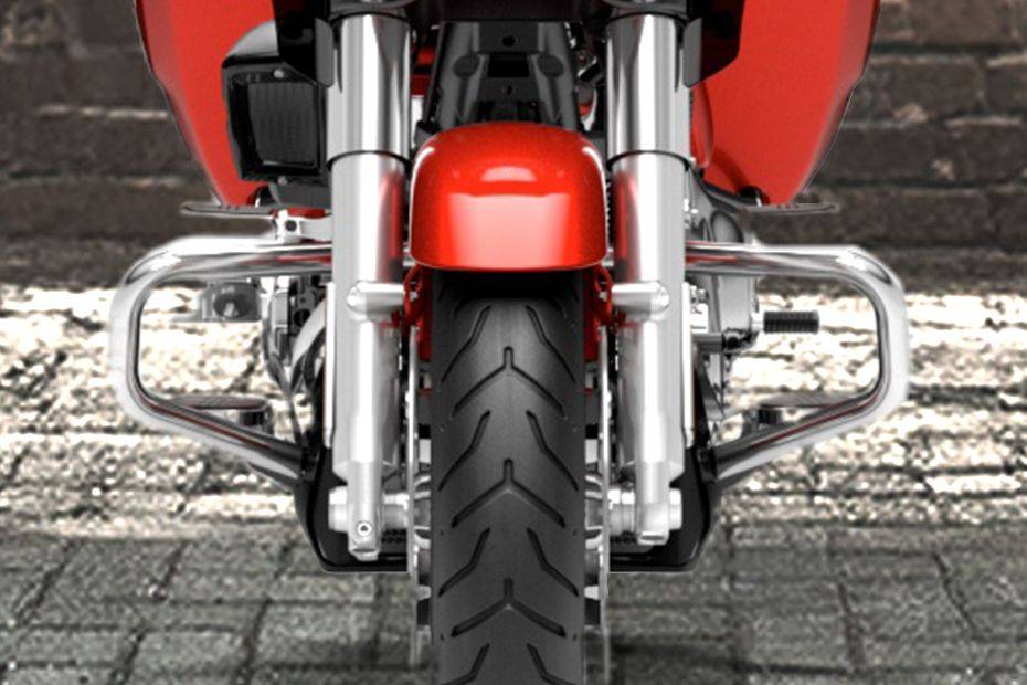 Leg Guard View of Street Glide