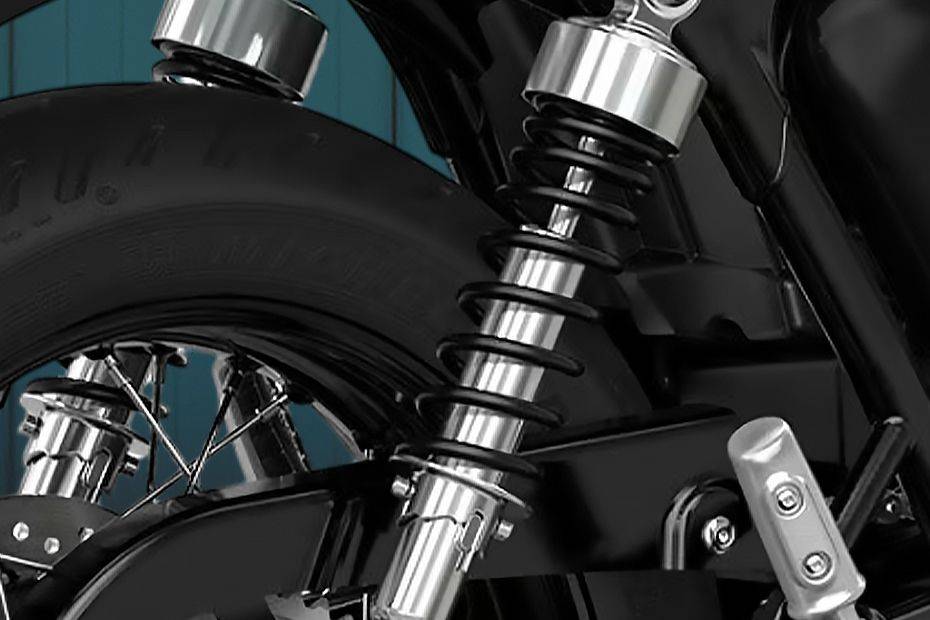 Rear Suspension View of Bonneville T100