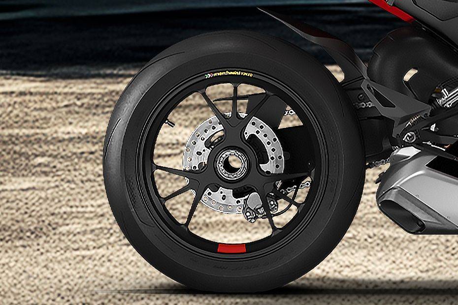 Rear Tyre View of Panigale V4