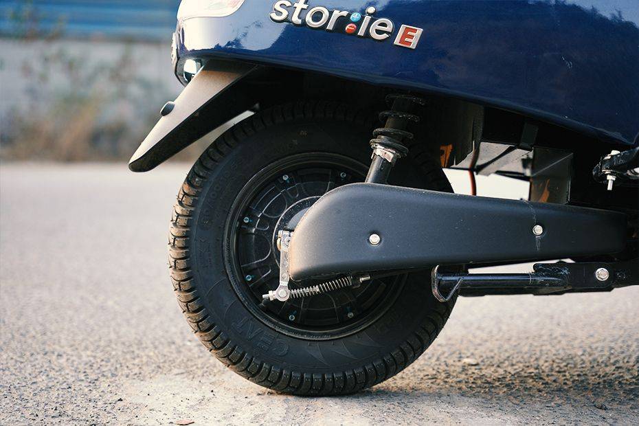 Rear Tyre View of Storie