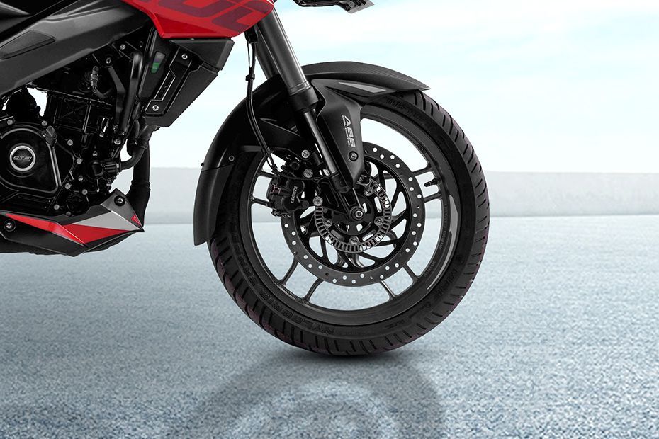 Front Tyre View of Pulsar NS200