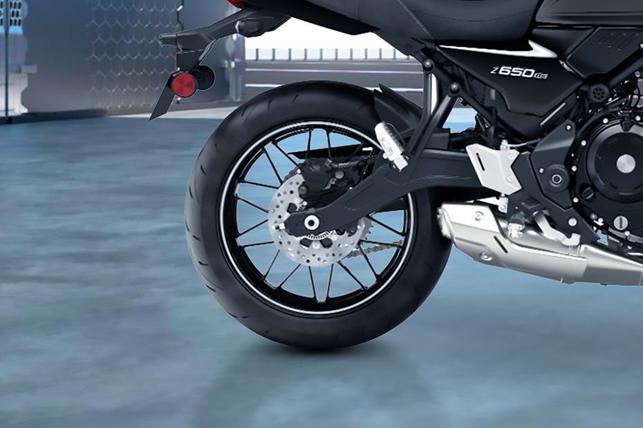 Rear Tyre View of Z650RS