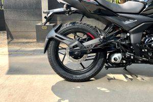 Rear Tyre View of Pulsar N150