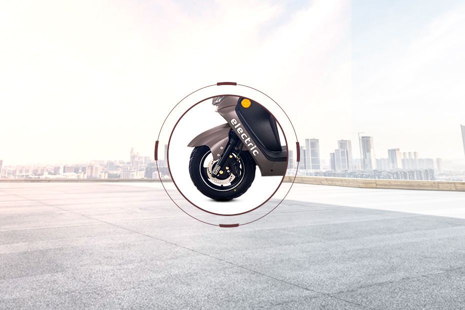 Front Tyre View of JV
