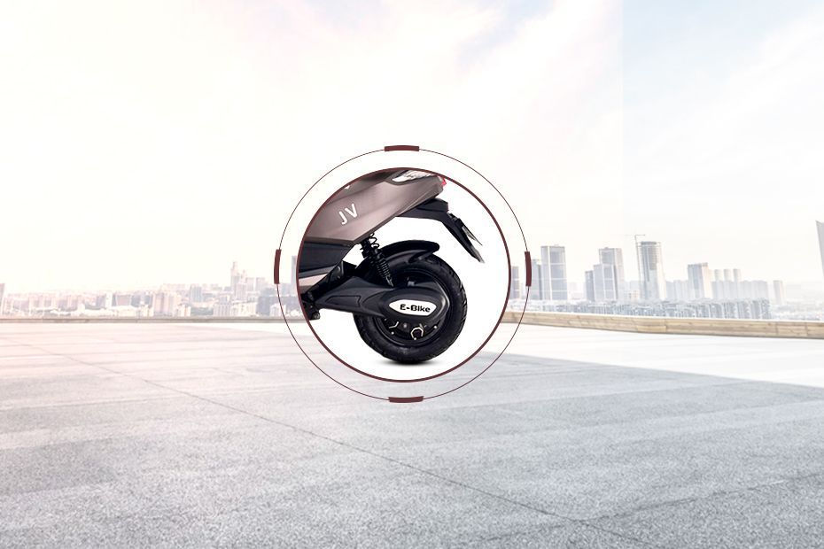 Rear Tyre View of JV