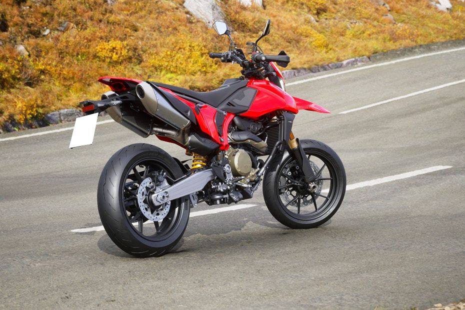 Rear Right View of Hypermotard 698