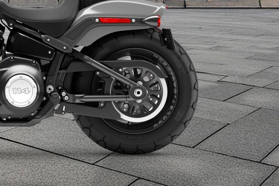 Rear Tyre View of Fat Bob 114