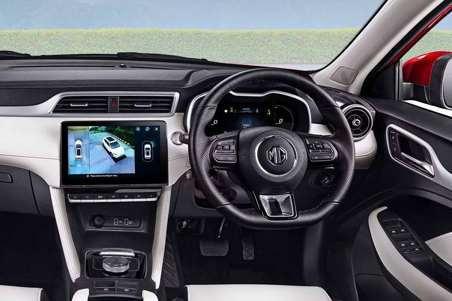 Steering close up Image of ZS EV