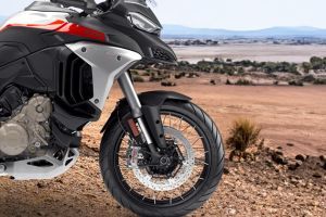 Front Mudguard & Suspension of Multistrada V4