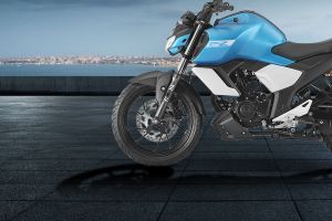 Front Tyre View of FZ-FI Version 3.0